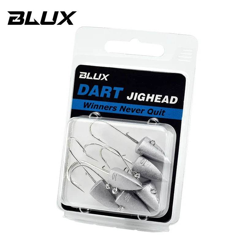 BLUX Dart Jighead Fishhooks – Versatile Weighted Lure Hooks - Fish & Cheaps | Fishing & Outdoor Gear