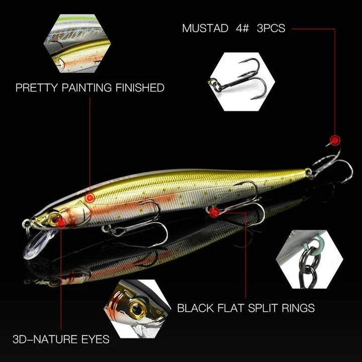 ALLBLUE MIHAWK MAGNUM 130F Floating Jerkbait - Fish & Cheaps | Fishing & Outdoor Gear