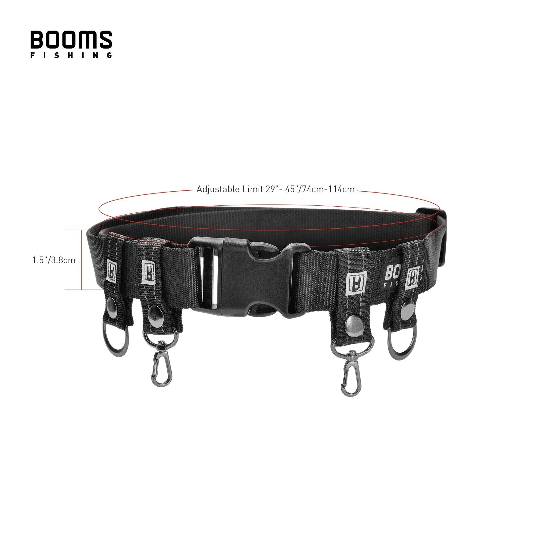 Booms Fishing FB2 Lightweight Fishing Belt - Fish & Cheaps | Fishing & Outdoor Gear