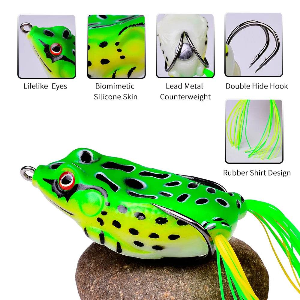PROBEROS Frog Soft Tube Lure – Lifelike Topwater Action - Fish & Cheaps | Fishing & Outdoor Gear