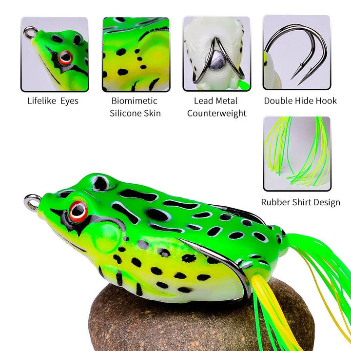 PROBEROS Frog Soft Tube Lure – Lifelike Topwater Action - Fish & Cheaps | Fishing & Outdoor Gear