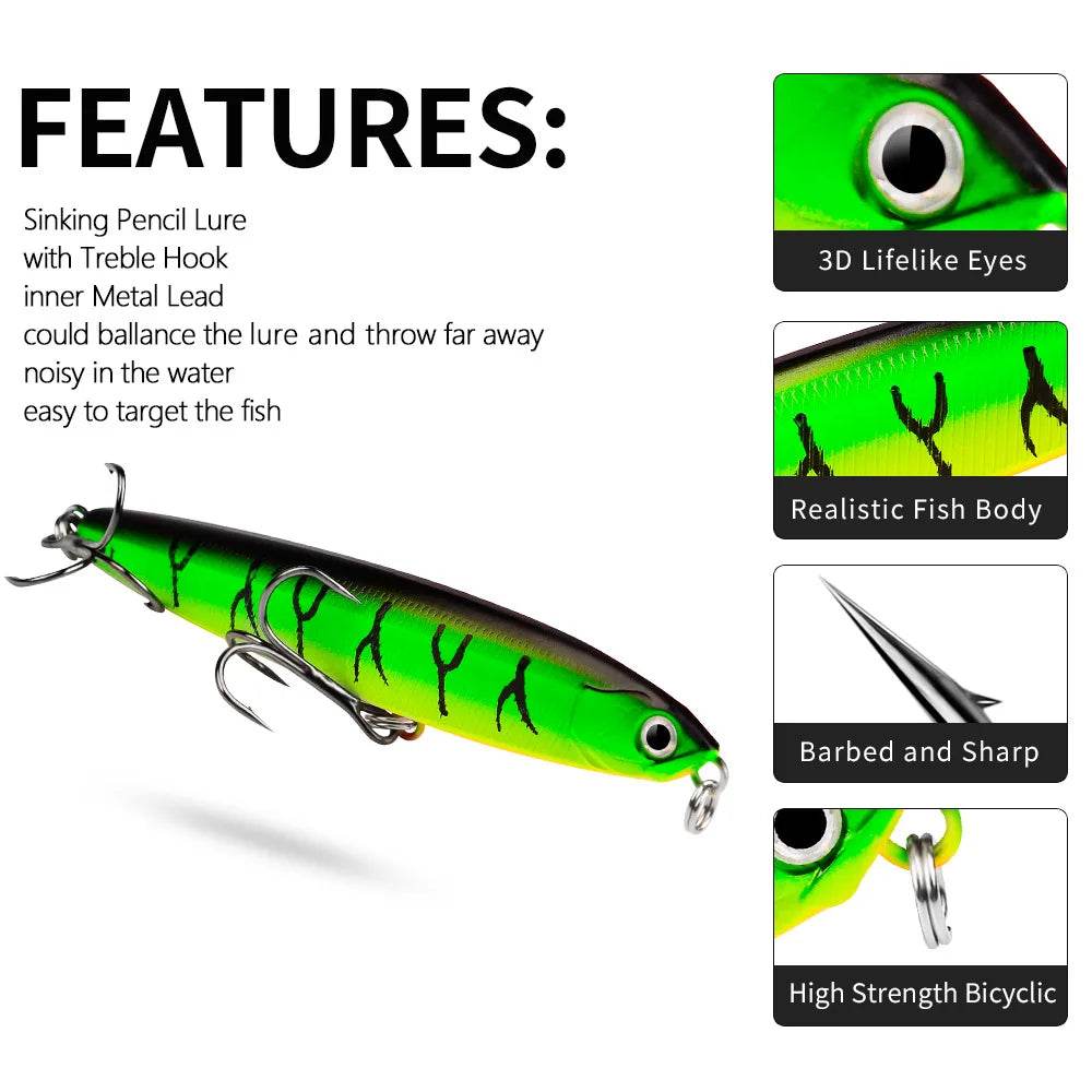 PROBEROS Pencil Sinking Fishing Lure - Fish & Cheaps | Fishing & Outdoor Gear