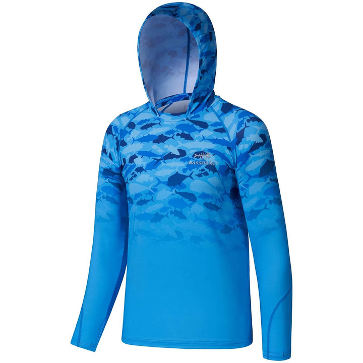 Bassdash Youth UPF50+ Hooded Sun Shirt - Fish & Cheaps | Fishing & Outdoor Gear