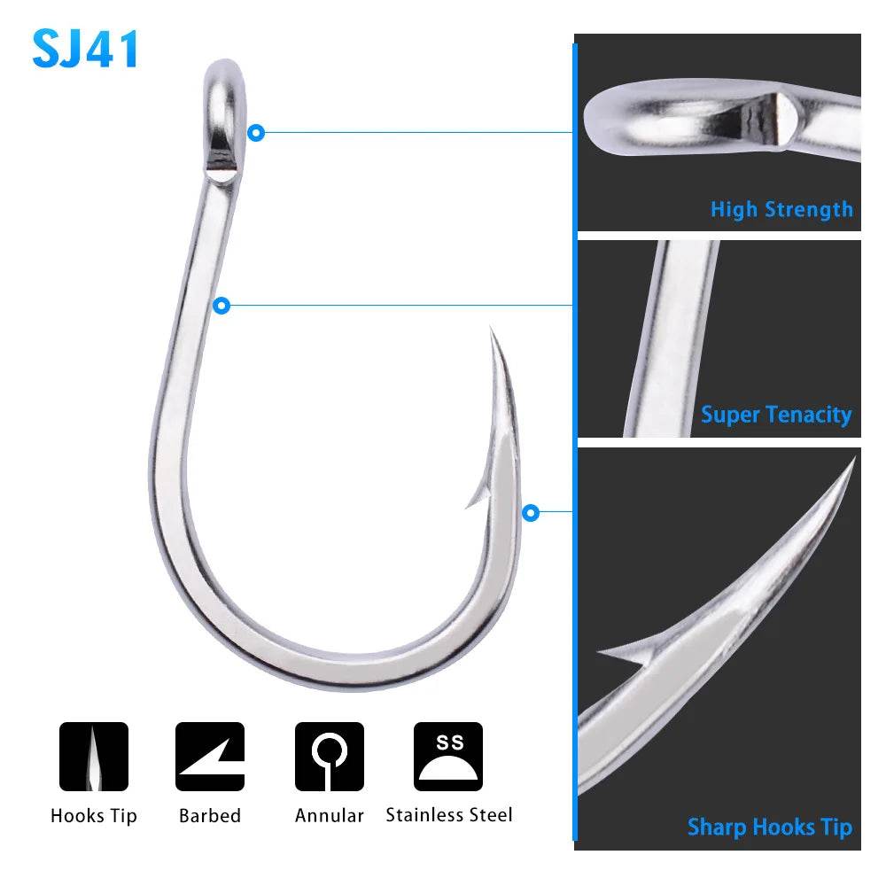 PROBEROS Large Stainless Steel Sea Hook - Fish & Cheaps | Fishing & Outdoor Gear