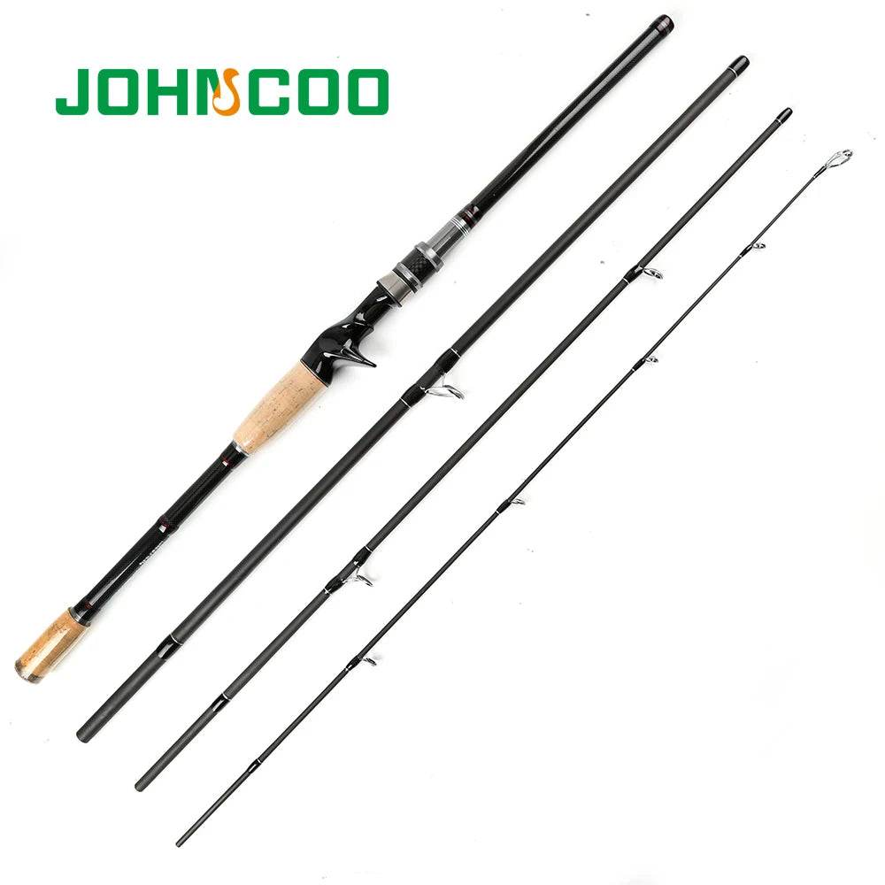 JOHNCOO 4-Section Casting Rod – High Quality, Portable Precision - Fish & Cheaps | Fishing & Outdoor Gear