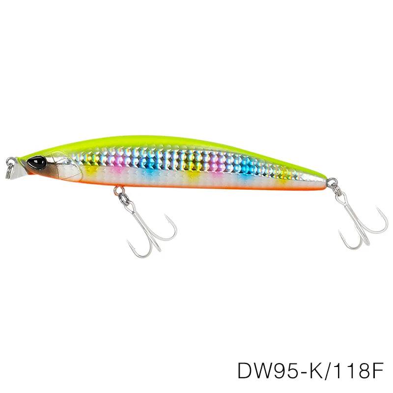 TSURINOYA DW95 118F Shallow Floating Minnow - Fish & Cheaps | Fishing & Outdoor Gear