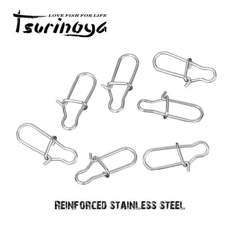 TSURINOYA 100pcs Stainless Steel Snap Barrel Swivel Set - Fish & Cheaps | Fishing & Outdoor Gear