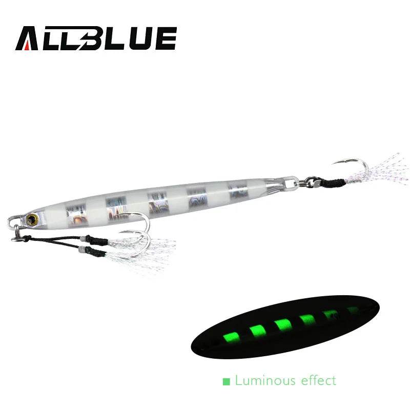 ALLBLUE SLOWER Long Metal Jig – Premium Slow Cast Spoon - Fish & Cheaps | Fishing & Outdoor Gear