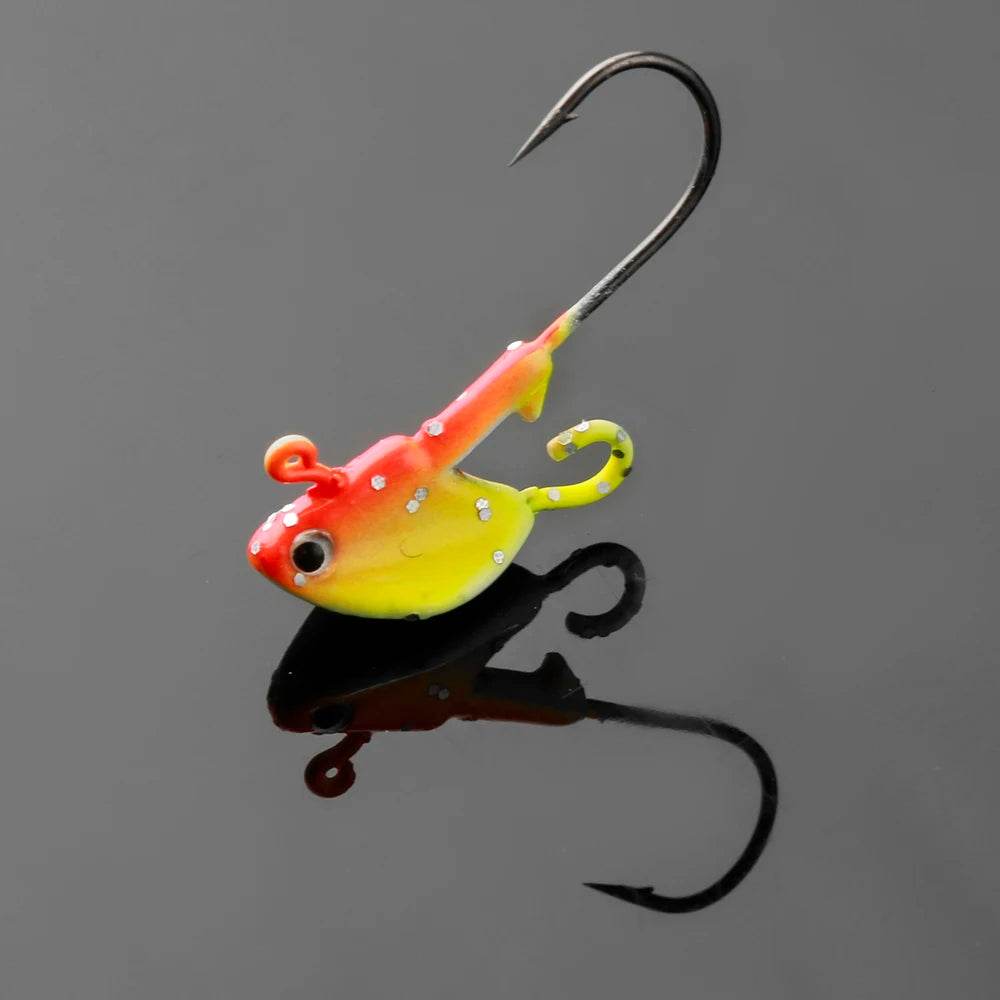 JOHNCOO 5pcs Multicolour Jig Head Hooks - Fish & Cheaps | Fishing & Outdoor Gear