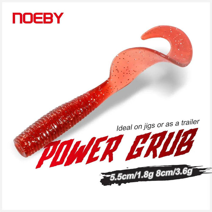 Noeby Grub Silicone Soft Lure – Lifelike Tail Action - Fish & Cheaps | Fishing & Outdoor Gear