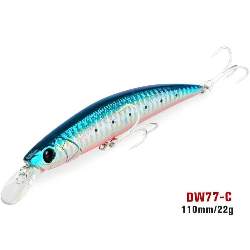 TSURINOYA 110S Long Casting Sinking Minnow - Fish & Cheaps | Fishing & Outdoor Gear