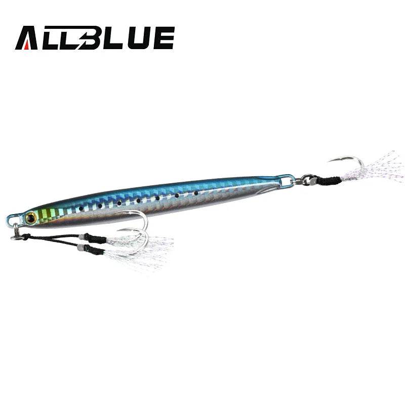 ALLBLUE SLOWER Long Metal Jig – Premium Slow Cast Spoon - Fish & Cheaps | Fishing & Outdoor Gear