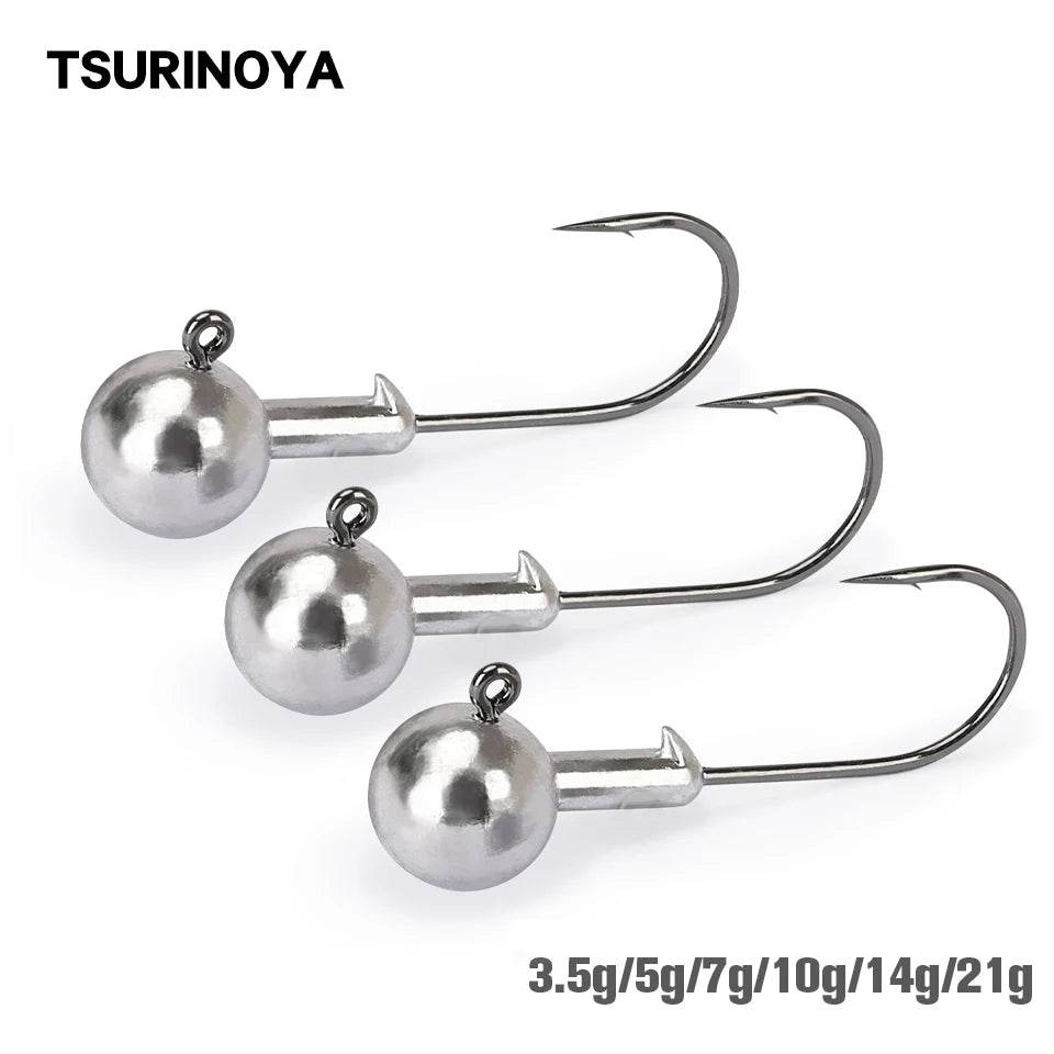 TSURINOYA Crank Lead Jig Head Hooks - Fish & Cheaps | Fishing & Outdoor Gear