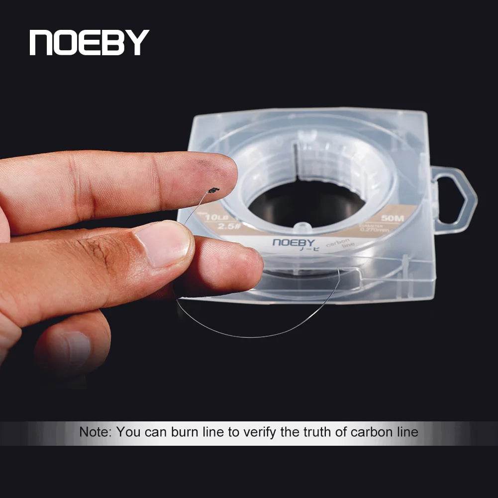 NOEBY Shock Leader 50m – Carbon Fibre Fluorocarbon - Fish & Cheaps | Fishing & Outdoor Gear