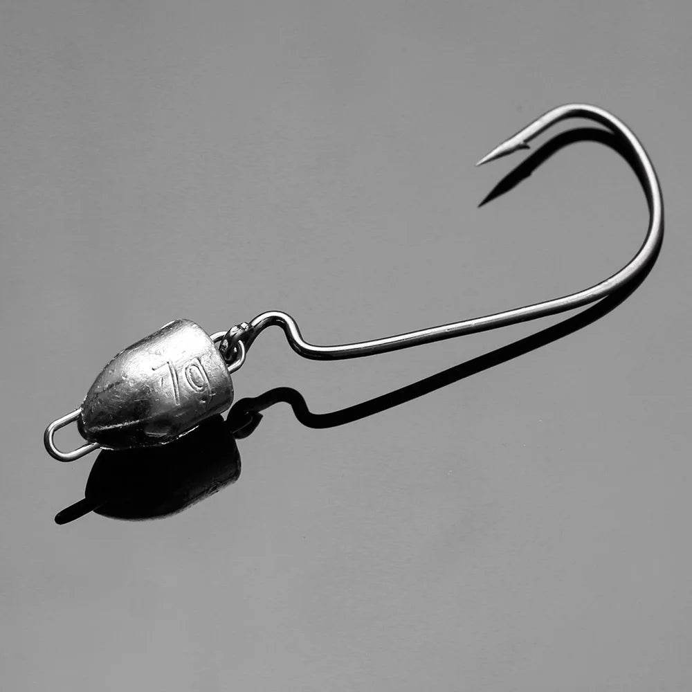 JOHNCOO Weedless Weighted Jig Heads 5pcs - Fish & Cheaps | Fishing & Outdoor Gear