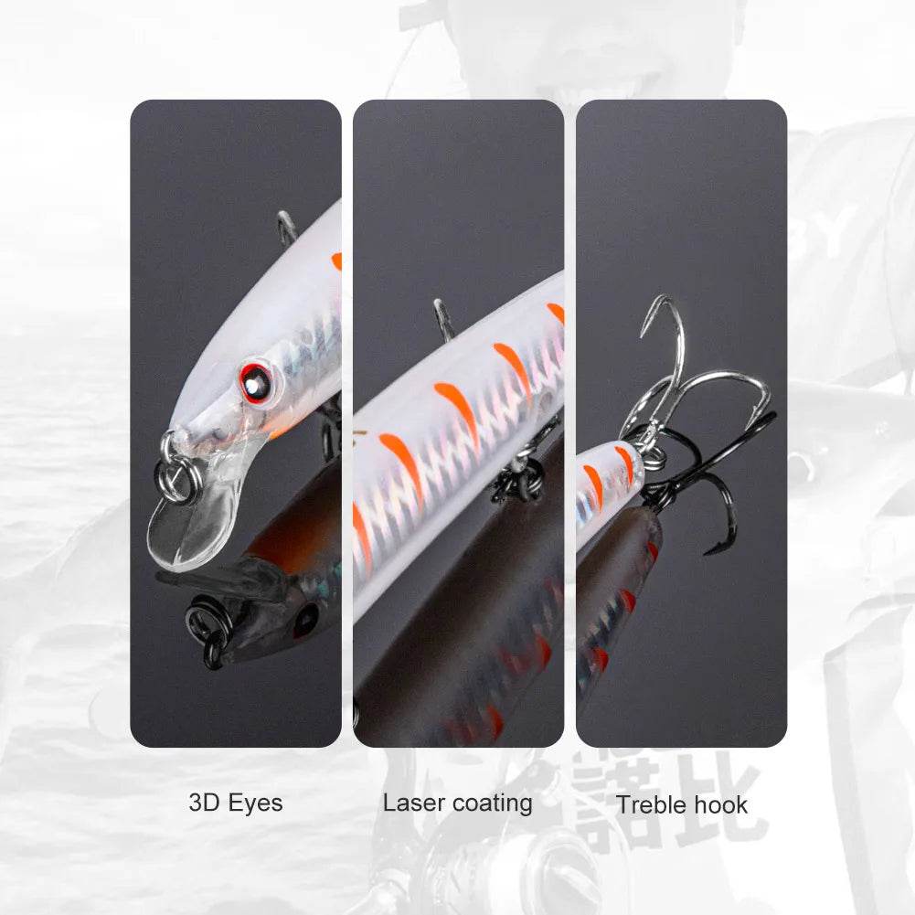 NOEBY 130mm Slim Minnow Jerkbait - Fish & Cheaps | Fishing & Outdoor Gear