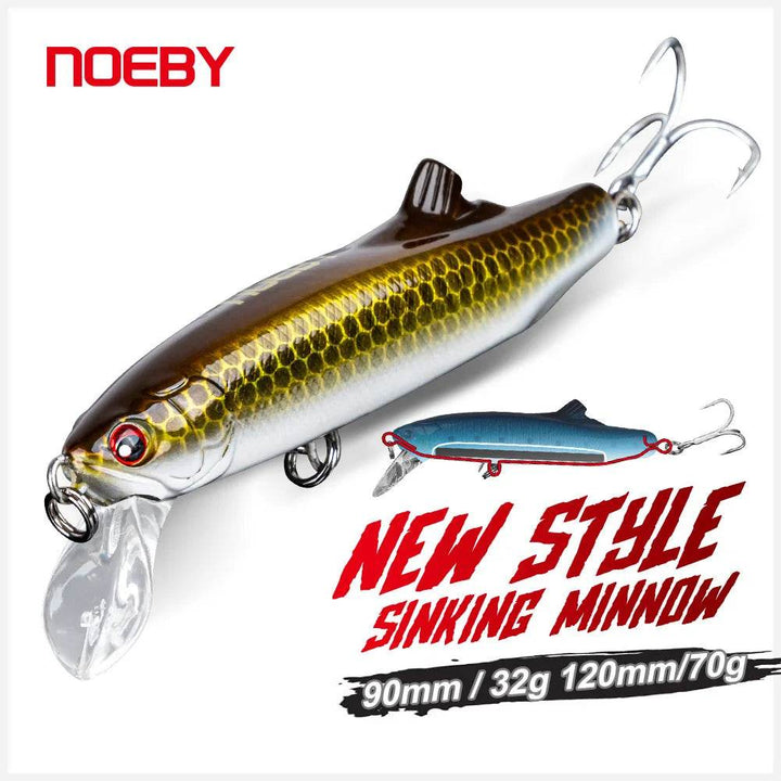 Noeby Minnow Sinking Lure – Long Casting Hard Bait - Fish & Cheaps | Fishing & Outdoor Gear