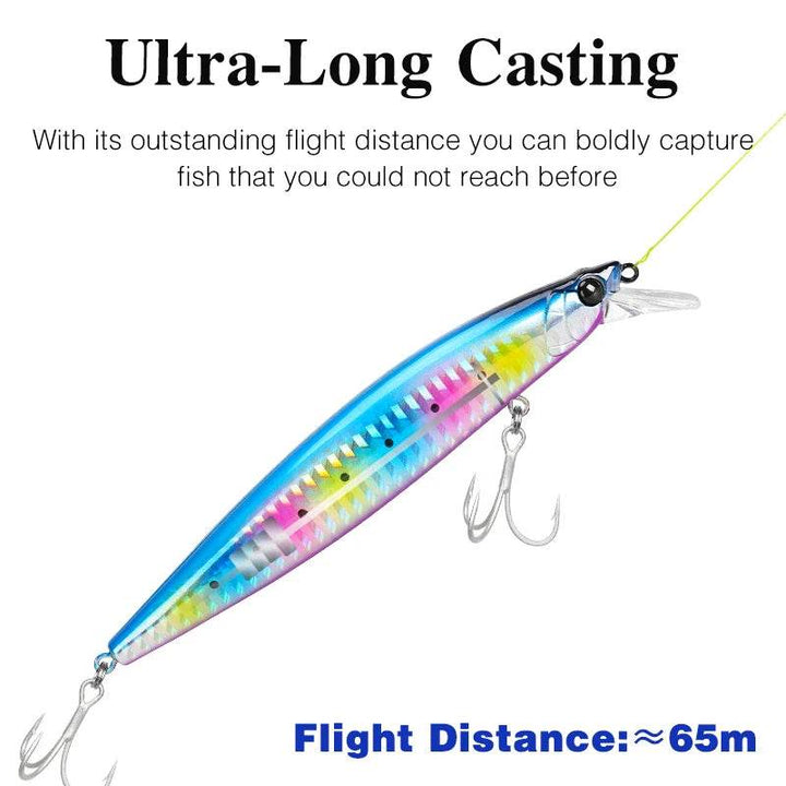TSURINOYA STINGER 120F Ultra-Long Casting Minnow - Fish & Cheaps | Fishing & Outdoor Gear