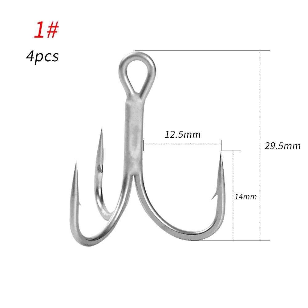 Noeby High Carbon Steel Treble Hooks - Fish & Cheaps | Fishing & Outdoor Gear