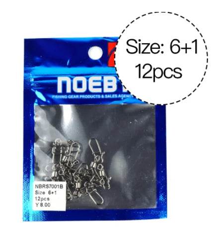 NOEBY High-Carbon Swivel Snap Connectors - Fish & Cheaps | Fishing & Outdoor Gear