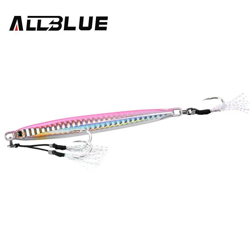 ALLBLUE SLOWER Long Metal Jig – Premium Slow Cast Spoon - Fish & Cheaps | Fishing & Outdoor Gear