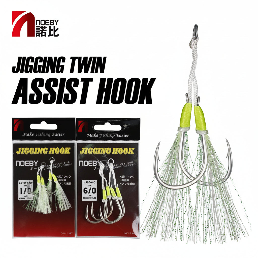 Noeby Twin Assist Hook – Precision for Slow Jigging - Fish & Cheaps | Fishing & Outdoor Gear