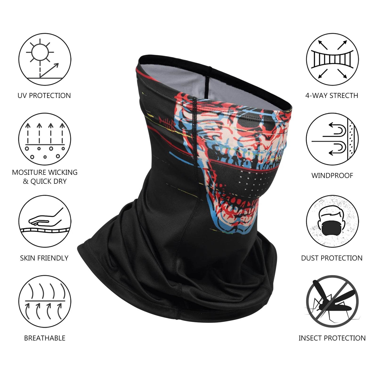 Bassdash UPF 50 Neck Gaiter: Breathable Sun Cooling Mask - Fish & Cheaps | Fishing & Outdoor Gear