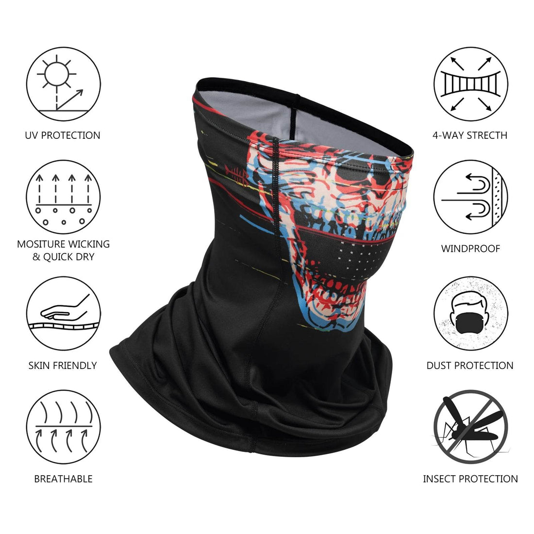 Bassdash UPF 50 Neck Gaiter: Breathable Sun Cooling Mask - Fish & Cheaps | Fishing & Outdoor Gear
