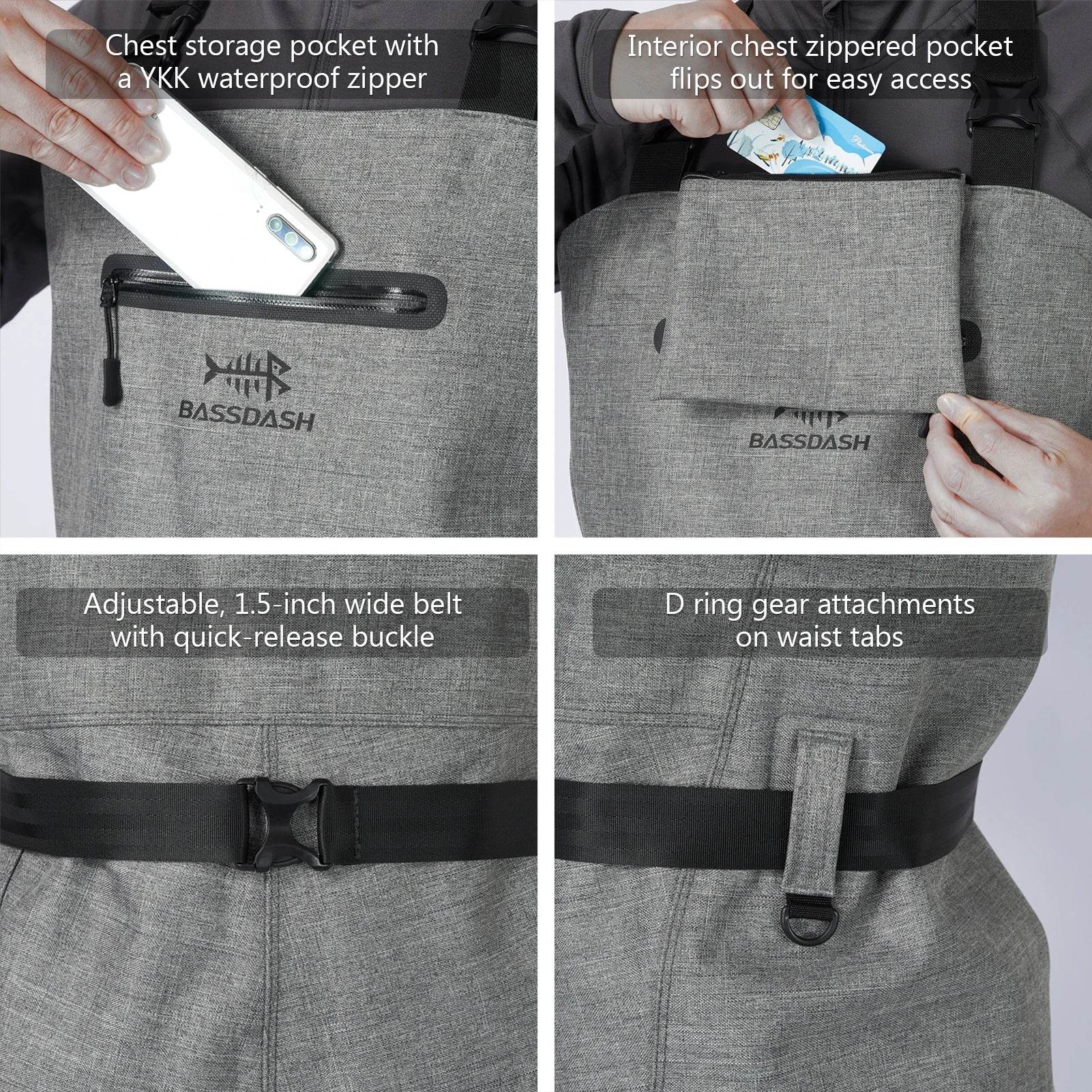 Bassdash 3D Boot Foot Chest Wader - Fish & Cheaps | Fishing & Outdoor Gear