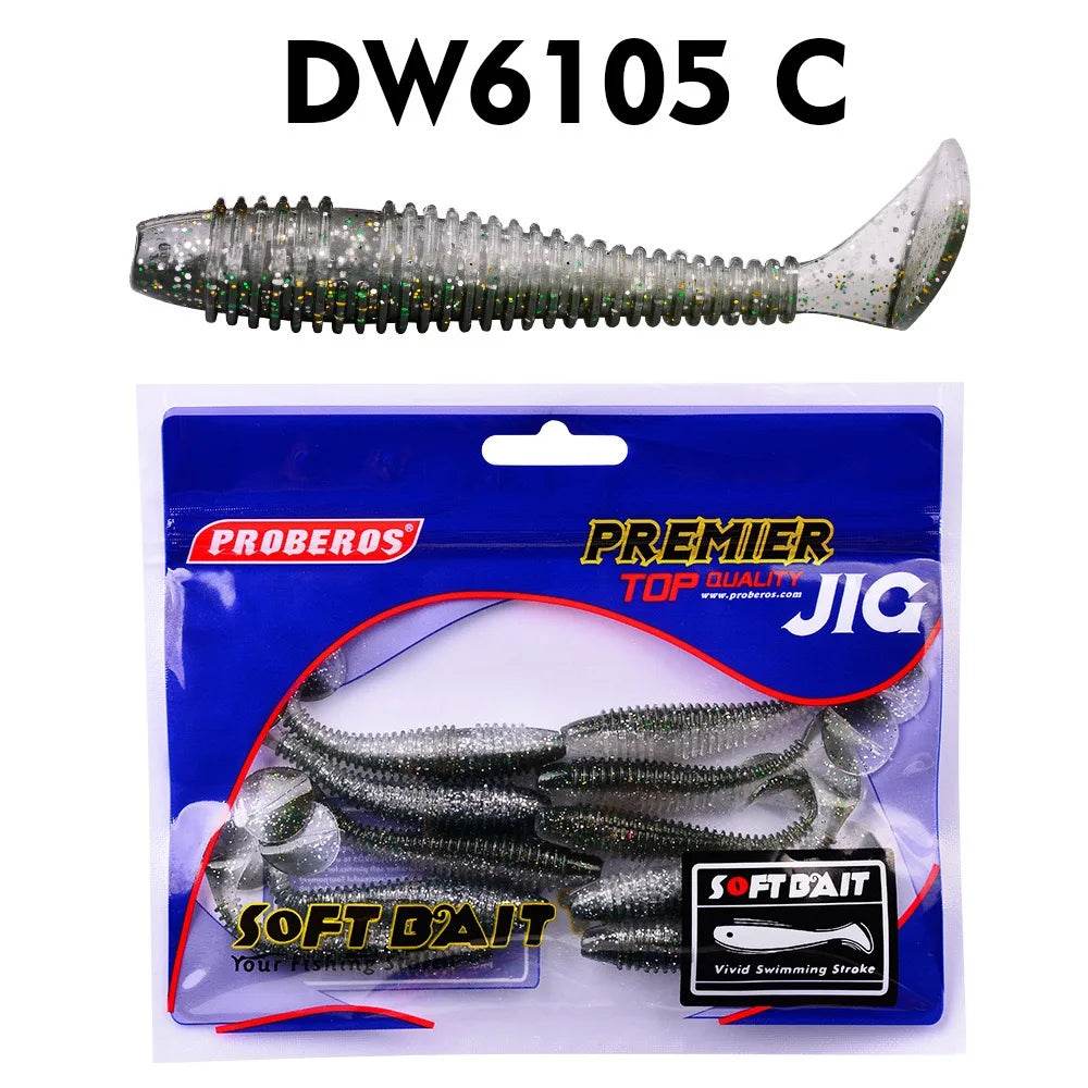 PROBEROS Softbait Paddle Tail Lures – 10pcs - Fish & Cheaps | Fishing & Outdoor Gear