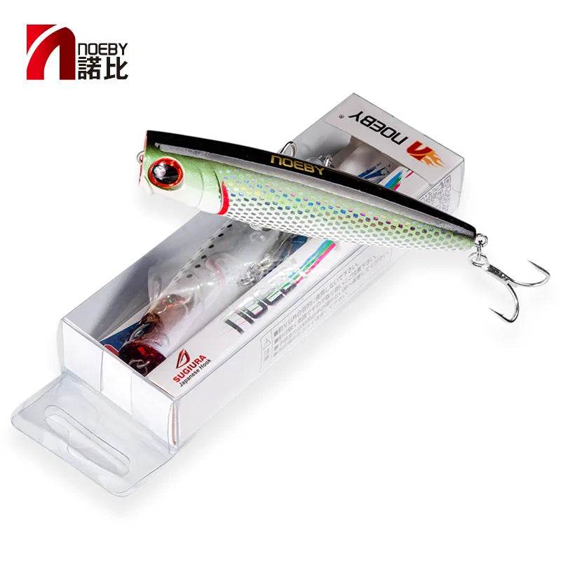 NOEBY 3Pcs Popper Lures Set – 105mm Topwater Action - Fish & Cheaps | Fishing & Outdoor Gear