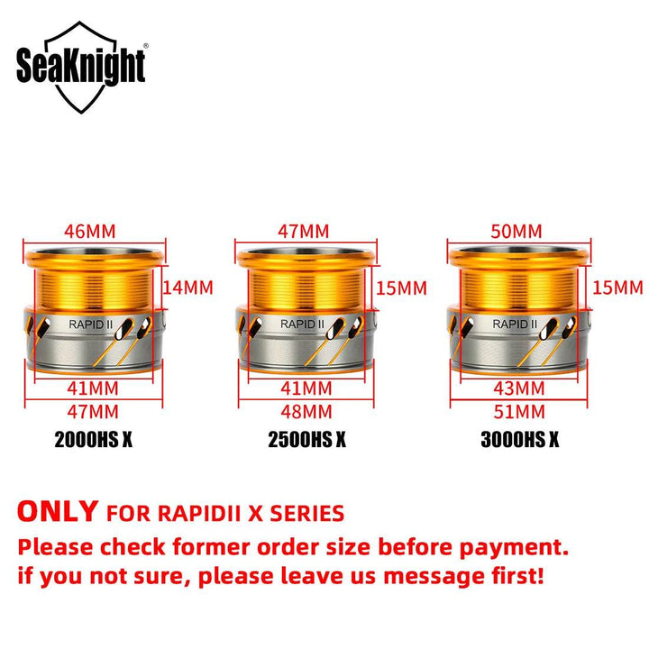 SeaKnight RAPID2X CNC Aluminium Spare Spool - Fish & Cheaps | Fishing & Outdoor Gear