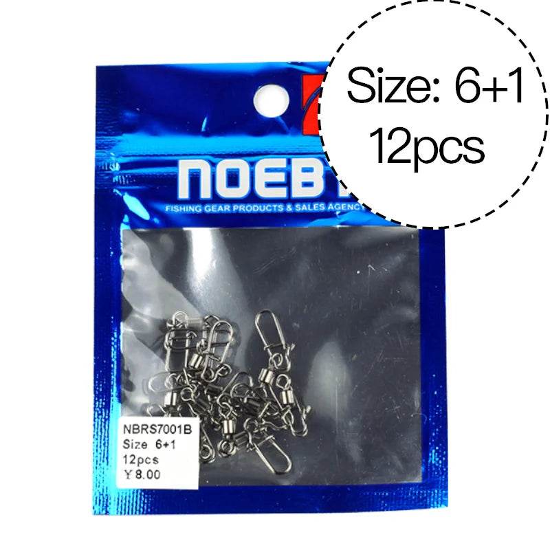 NOEBY High-Carbon Swivel Snap Connectors - Fish & Cheaps | Fishing & Outdoor Gear