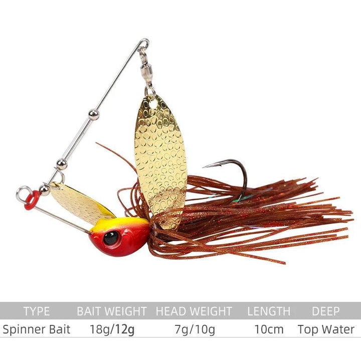 TSURINOYA Spinner Bait Buzzbait Jig – 7g & 10g - Fish & Cheaps | Fishing & Outdoor Gear