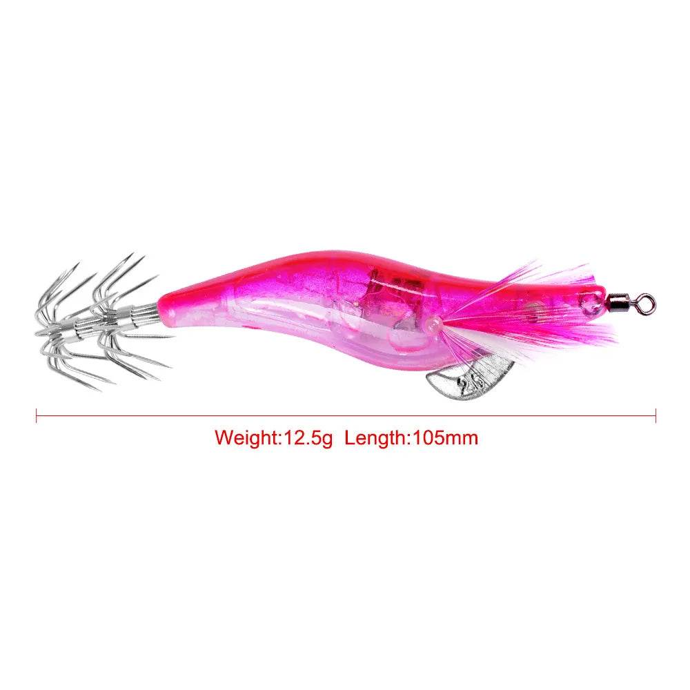 PROBEROS Luminous Battery Squid Jigs – 6 Pack - Fish & Cheaps | Fishing & Outdoor Gear