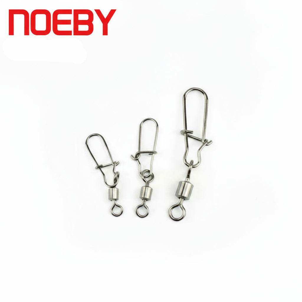 NOEBY High-Carbon Swivel Snap Connectors - Fish & Cheaps | Fishing & Outdoor Gear