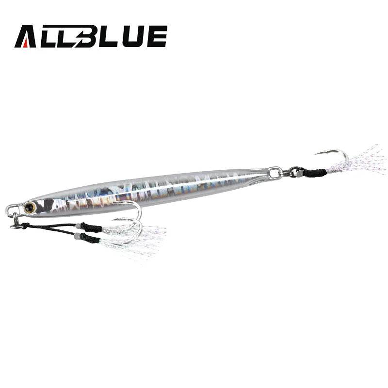ALLBLUE SLOWER Long Metal Jig – Premium Slow Cast Spoon - Fish & Cheaps | Fishing & Outdoor Gear