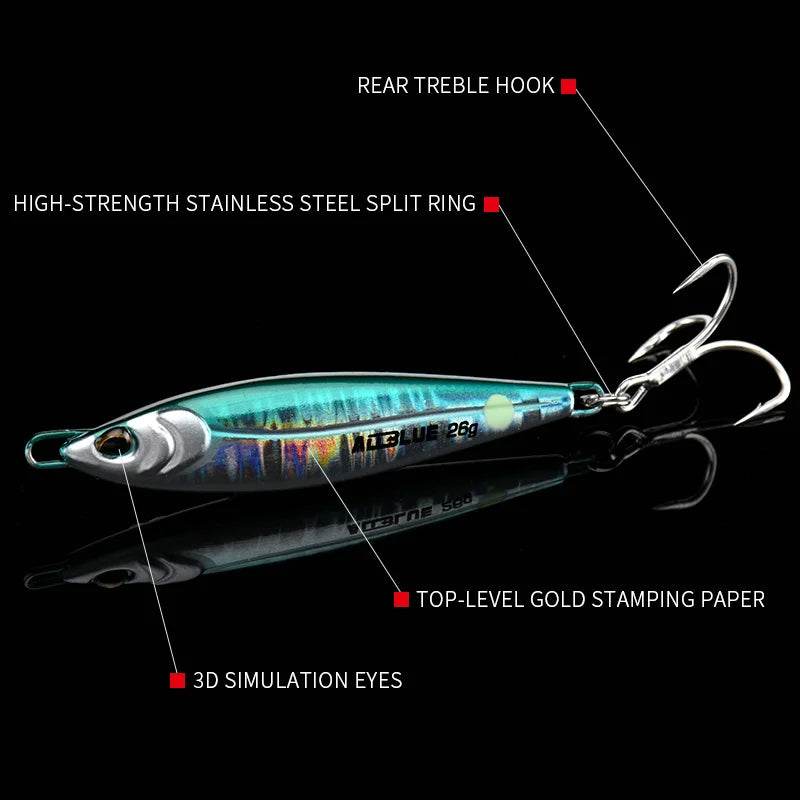 ALLBLUE LEVIN Metal Jig Spoon – Offshore Casting Lure - Fish & Cheaps | Fishing & Outdoor Gear