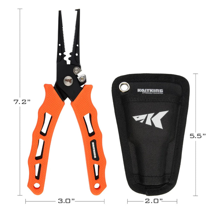 KastKing 420 Stainless Steel Fishing Pliers – Orange
