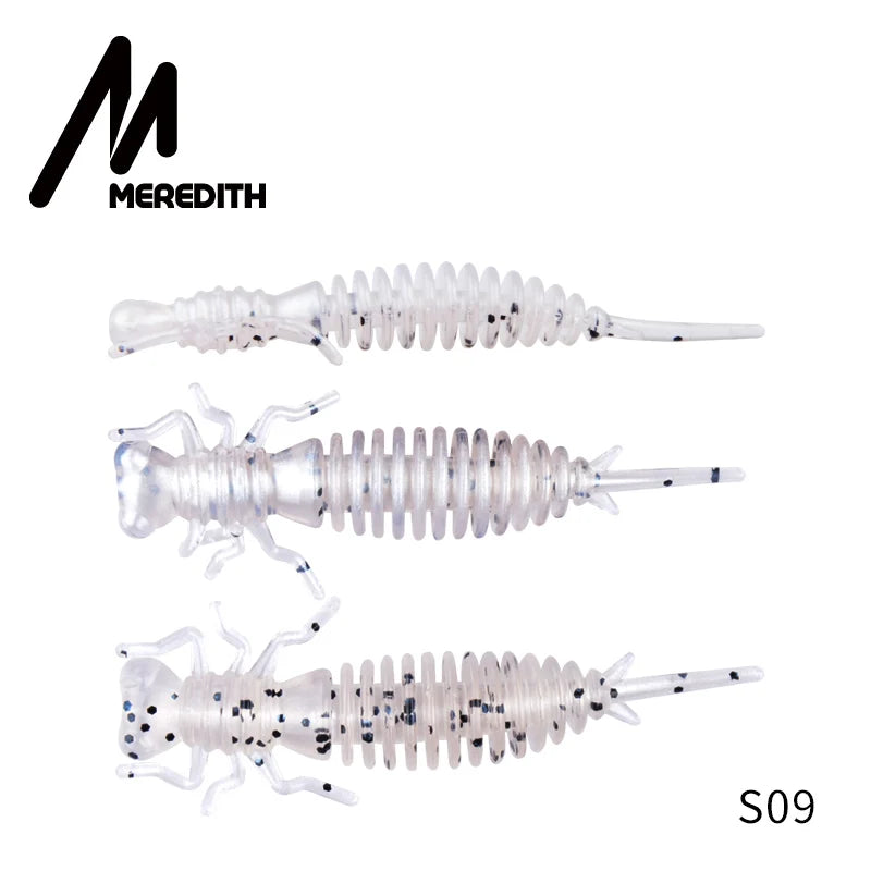 MEREDITH 10pcs Larva Soft Plastic Fishing Lures