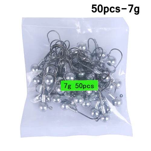 Goture 50pcs Lead Jig Head Fishing Hooks - Fish & Cheaps | Fishing & Outdoor Gear