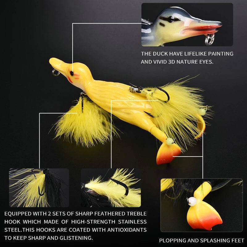 ALLBLUE 3D Stupid Duck Topwater Lure - Fish & Cheaps | Fishing & Outdoor Gear