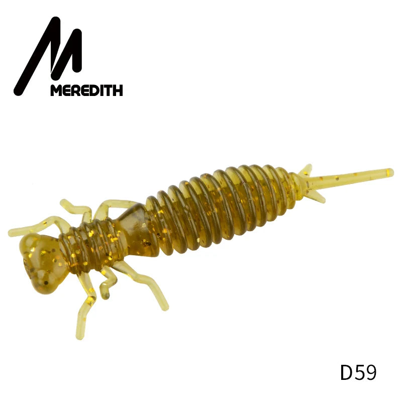 MEREDITH 10pcs Larva Soft Plastic Fishing Lures