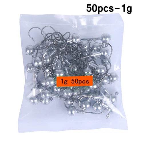 Goture 50pcs Lead Jig Head Fishing Hooks - Fish & Cheaps | Fishing & Outdoor Gear