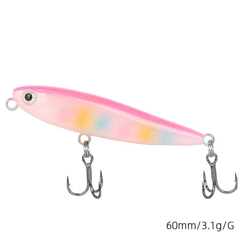 TSURINOYA Floating Pencil 60F – Walk-the-Dog Topwater Lure - Fish & Cheaps | Fishing & Outdoor Gear