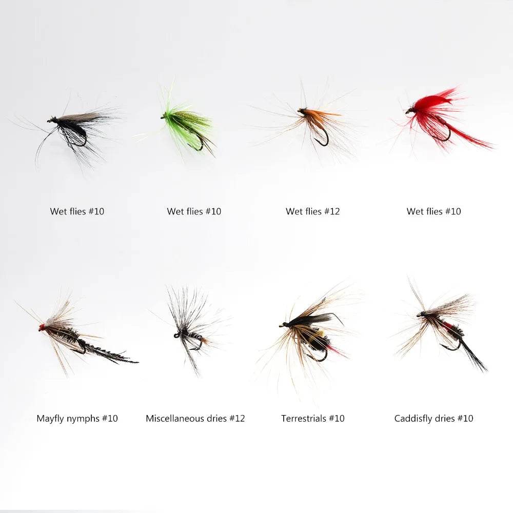 Bassdash 64-Piece Assorted Fly Fishing Kit - Fish & Cheaps | Fishing & Outdoor Gear