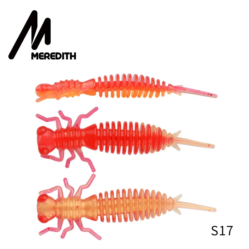 MEREDITH 10pcs Larva Soft Plastic Fishing Lures