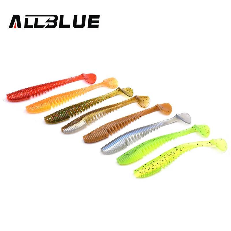 ALLBLUE Silicone Shad Worm Lure Set - Fish & Cheaps | Fishing & Outdoor Gear