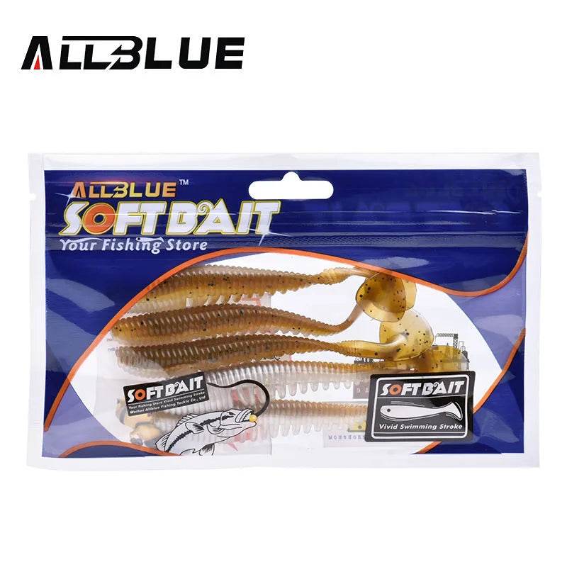 ALLBLUE Silicone Shad Worm Lure Set - Fish & Cheaps | Fishing & Outdoor Gear
