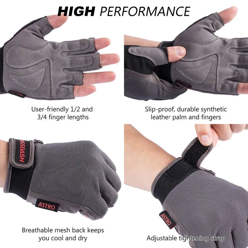 Bassdash Astro Heavy-Duty Sure Grip Fingerless Gloves - Fish & Cheaps | Fishing & Outdoor Gear